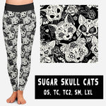 SUGAR SKULL CATS LEGGINGS AND JOGGERS