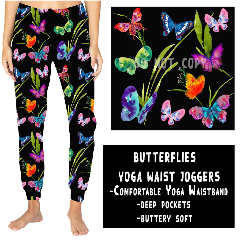 YOGA WAIST JOGGER-BUTTERFLIES