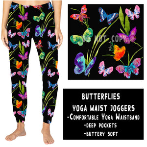 YOGA WAIST JOGGER-BUTTERFLIES