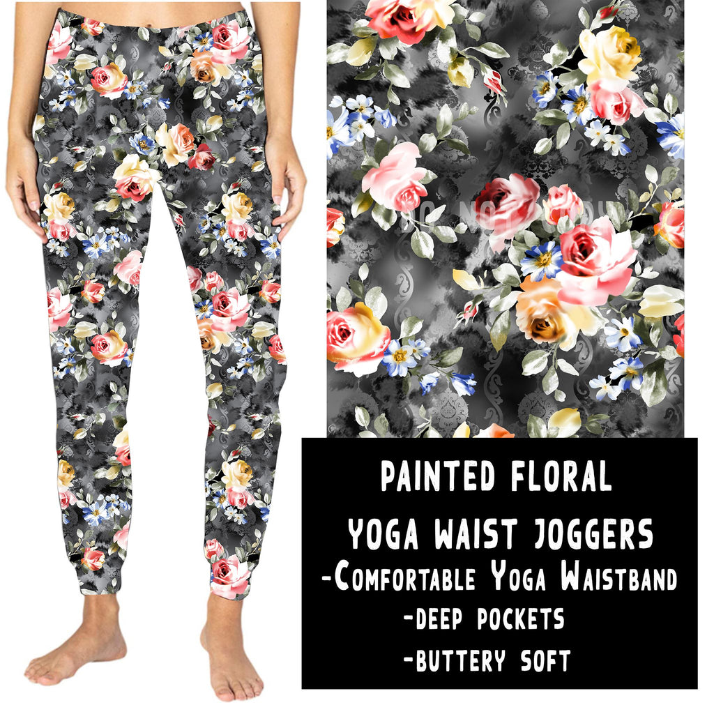YOGA WAIST JOGGER- PAINTED FLORAL