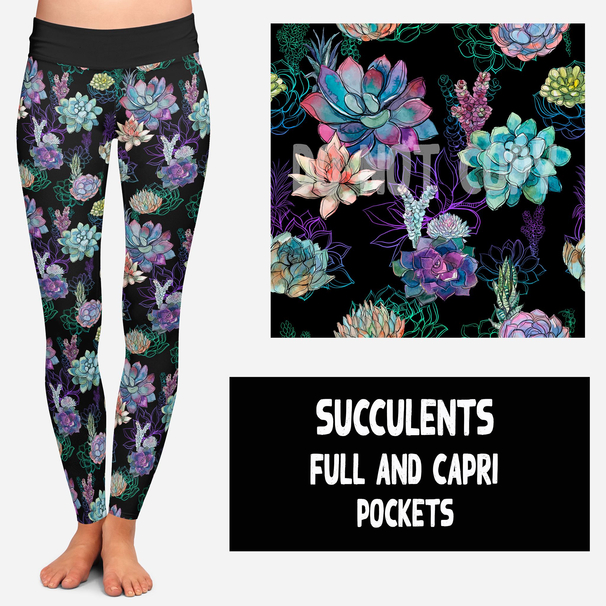 SUCCULENTS-POCKET LEGGING/CAPRI