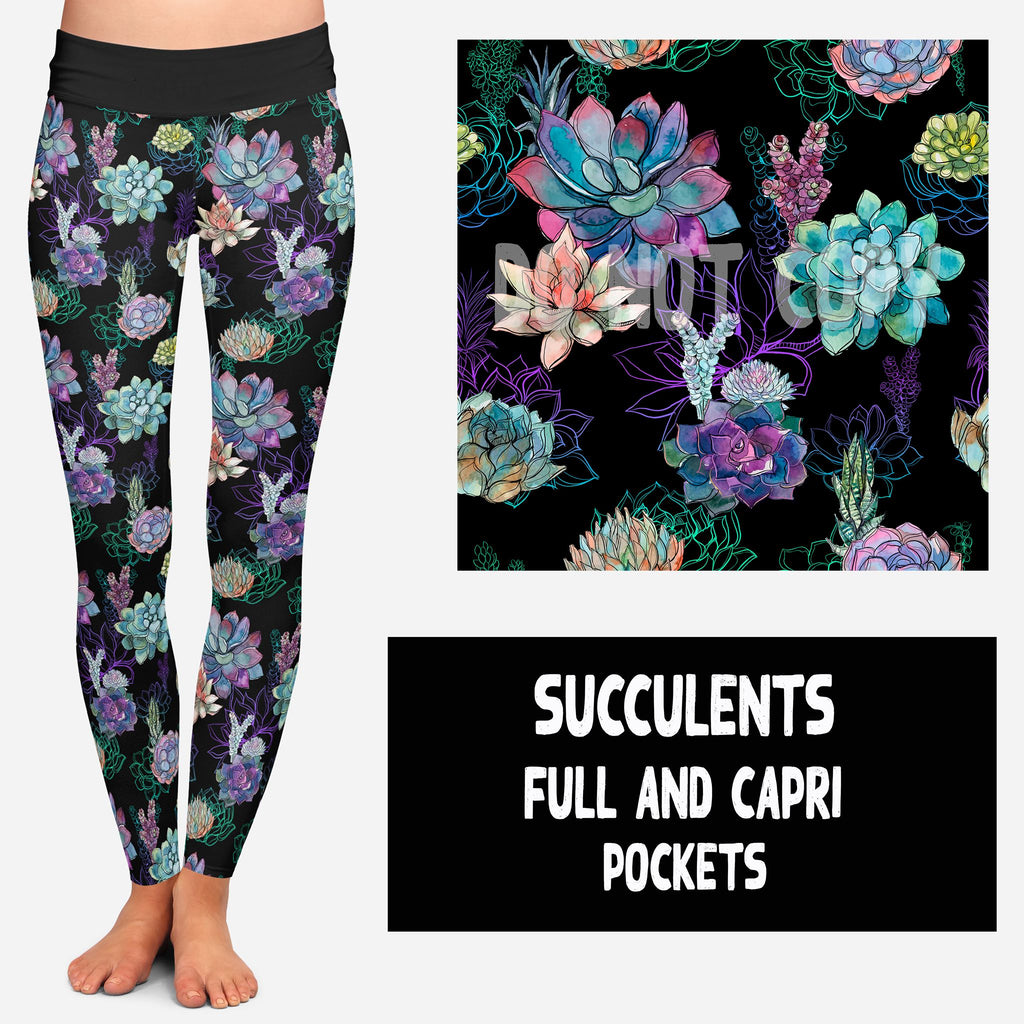 SUCCULENTS-POCKET LEGGING/CAPRI