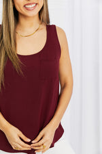 Mittoshop Scoop Neck Curved Hem Tank