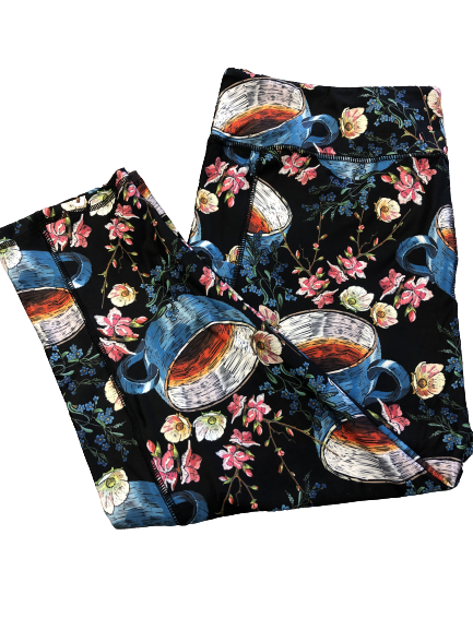 Tea Lover Capri legging with pockets