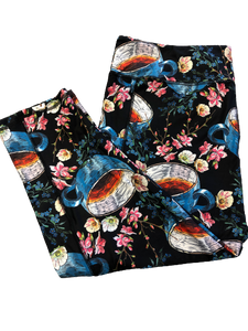 Tea Lover Capri legging with pockets