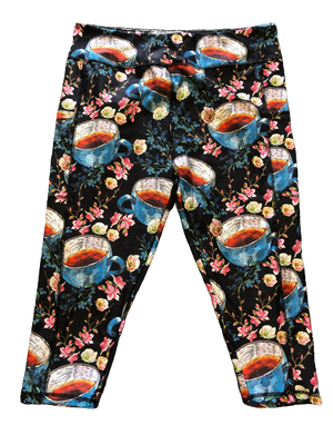 Tea Lover Capri legging with pockets