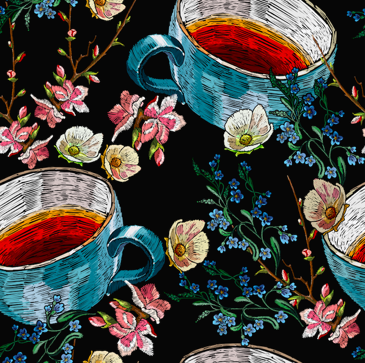 Tea Lover Capri legging with pockets