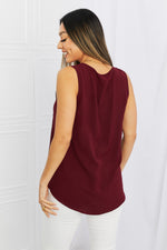Mittoshop Scoop Neck Curved Hem Tank